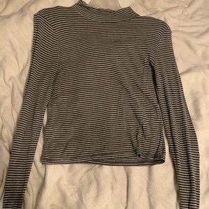 Striped turtleneck